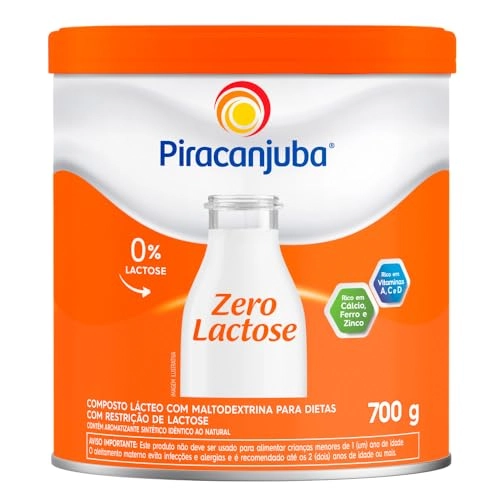 Composto Lácteo Zero Lactose Piracanjuba Lata 700g