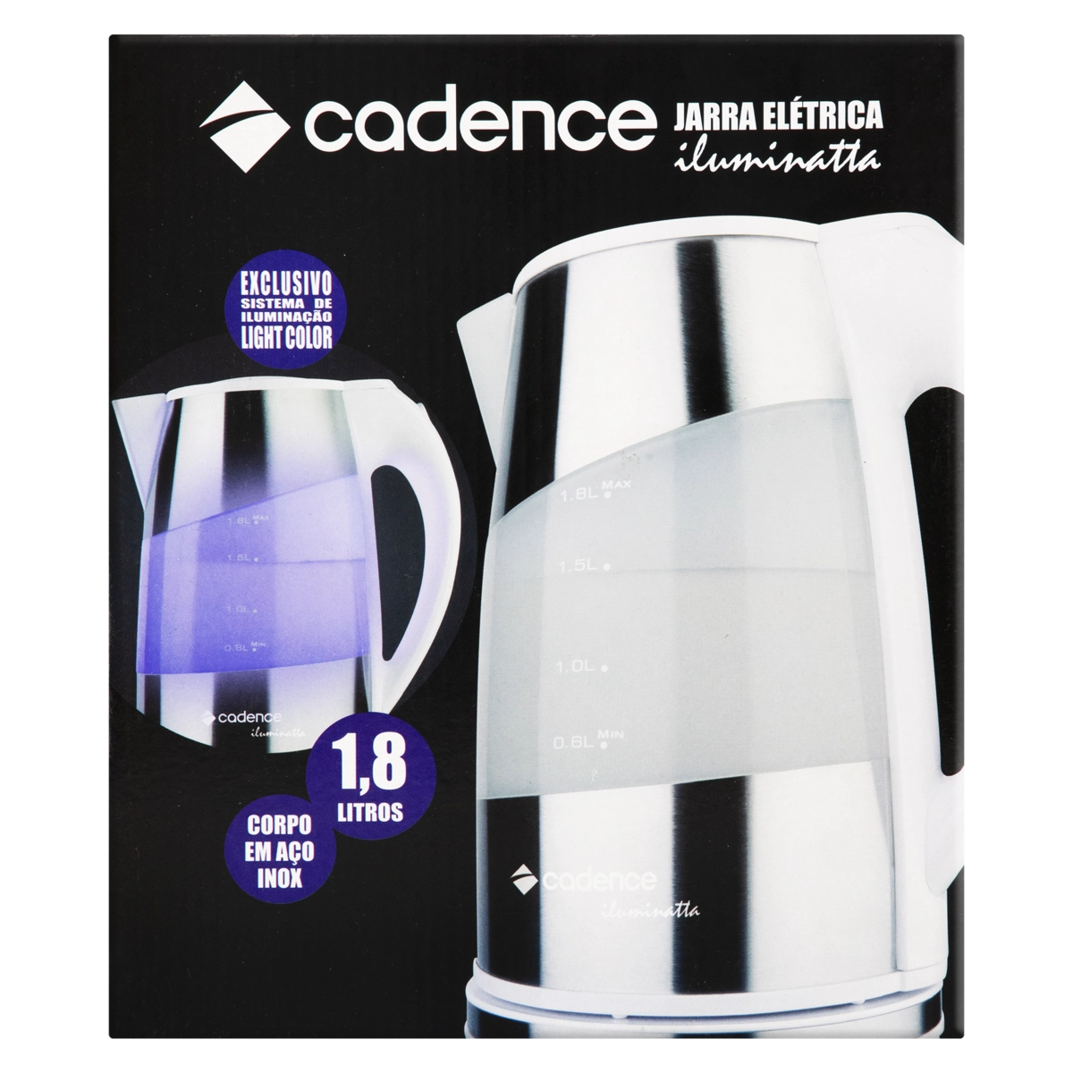 Jarra Elétrica Iluminatta 1,8l Cadence 220v