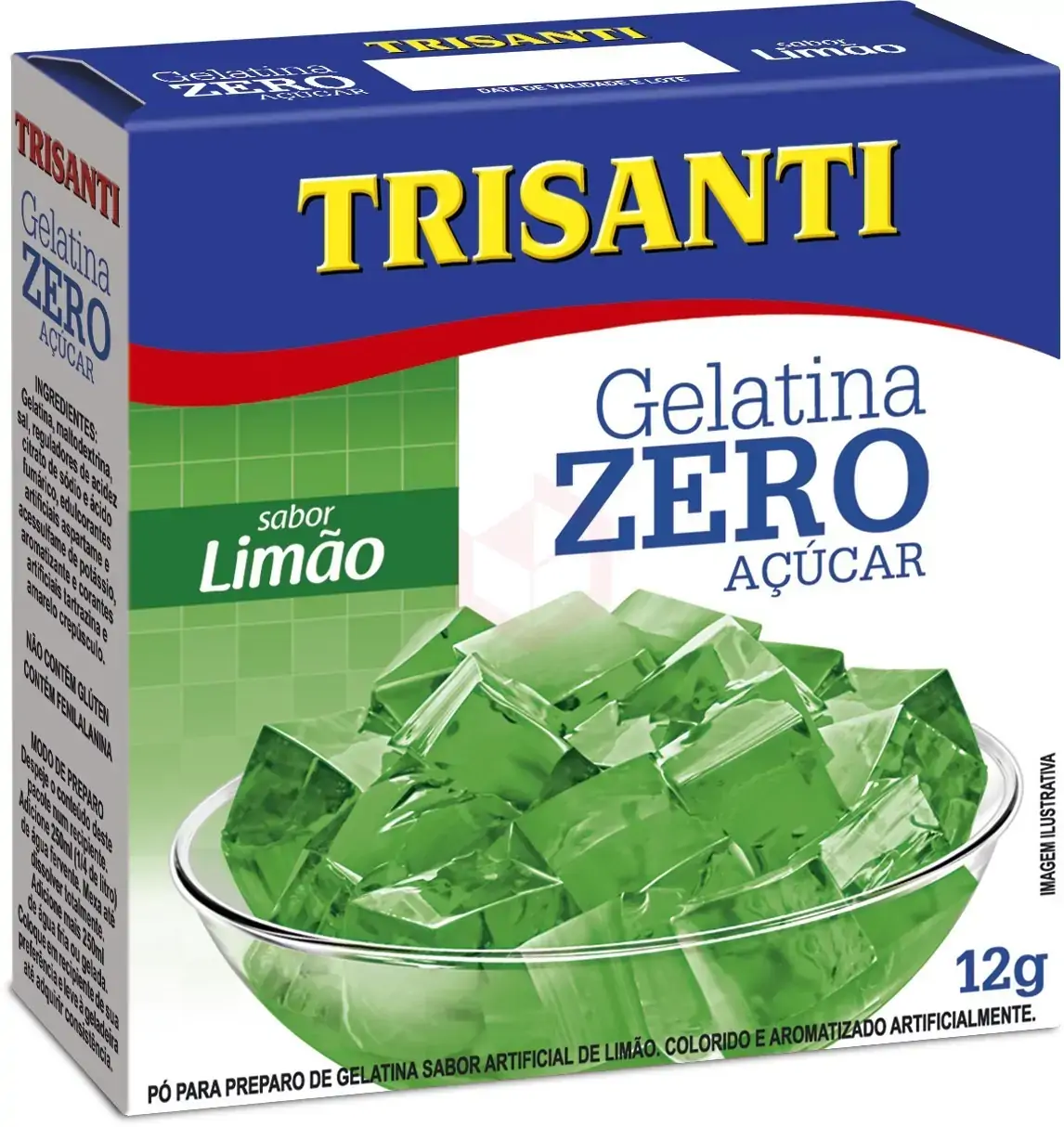 Gelatina Po Trisanti Zero Limao