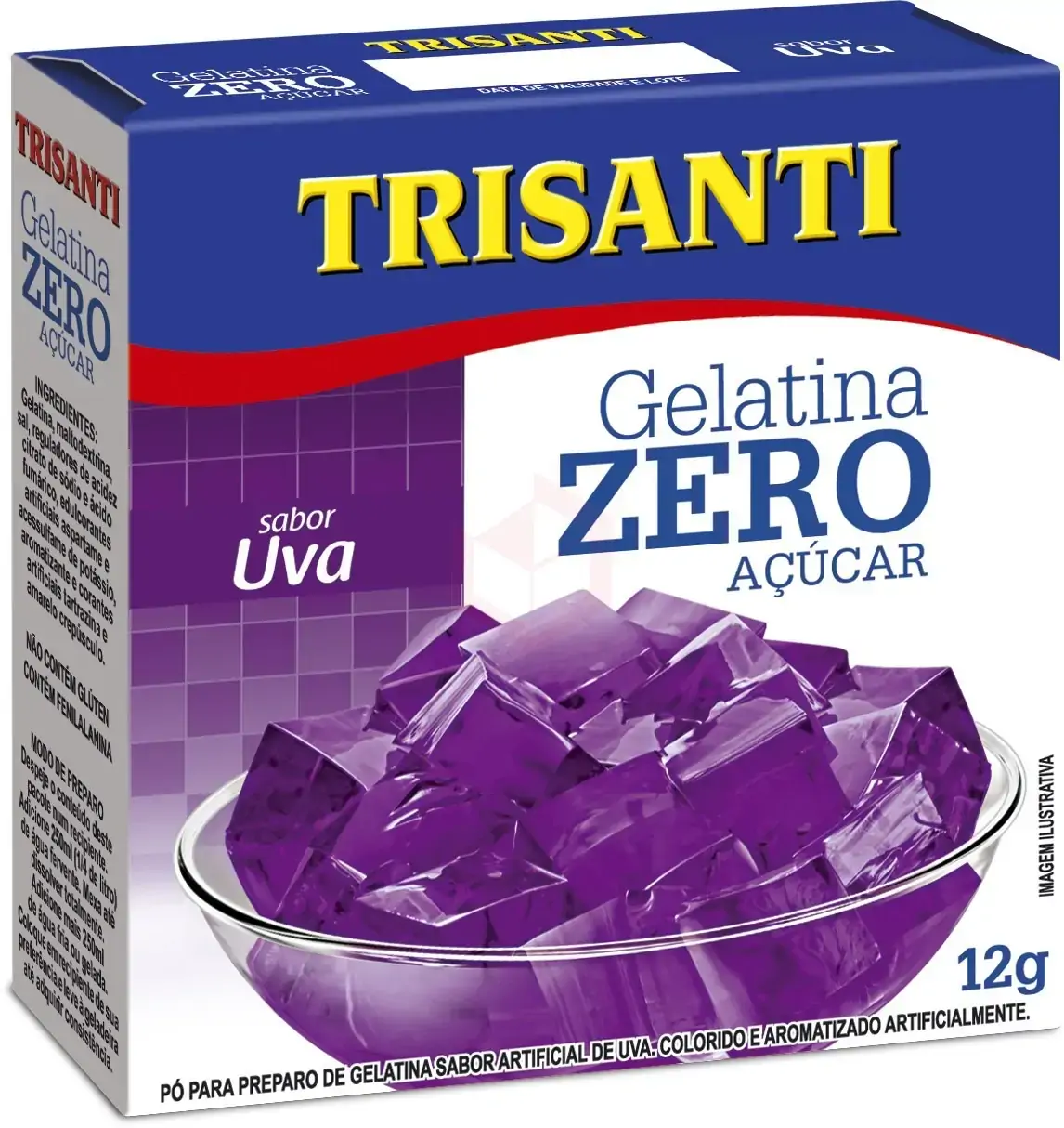 Gelatina Po Trisanti Zero Uva