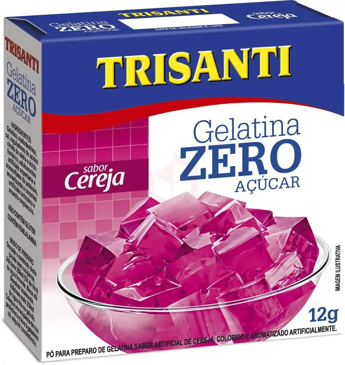 Gelatina Po Trisanti Zero Cereja