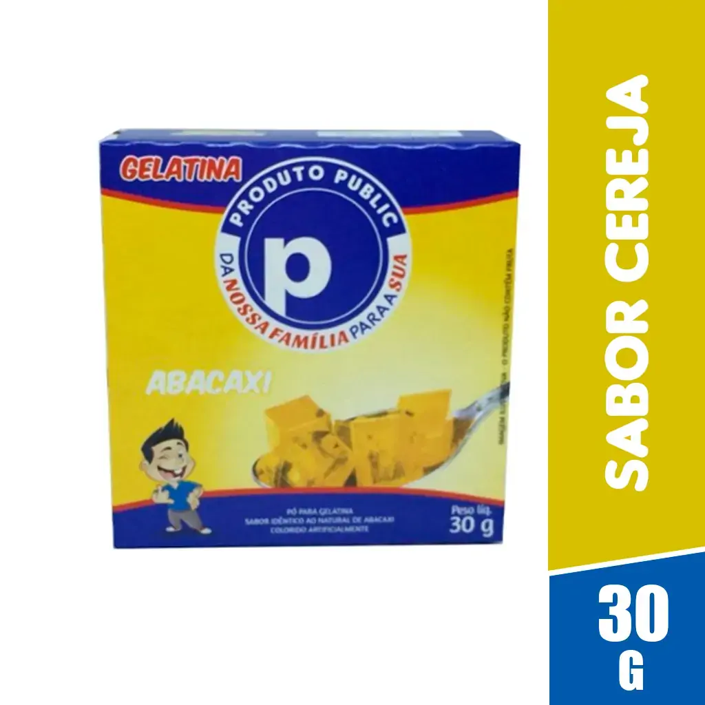 Gelatina Public 30g Abacaxi