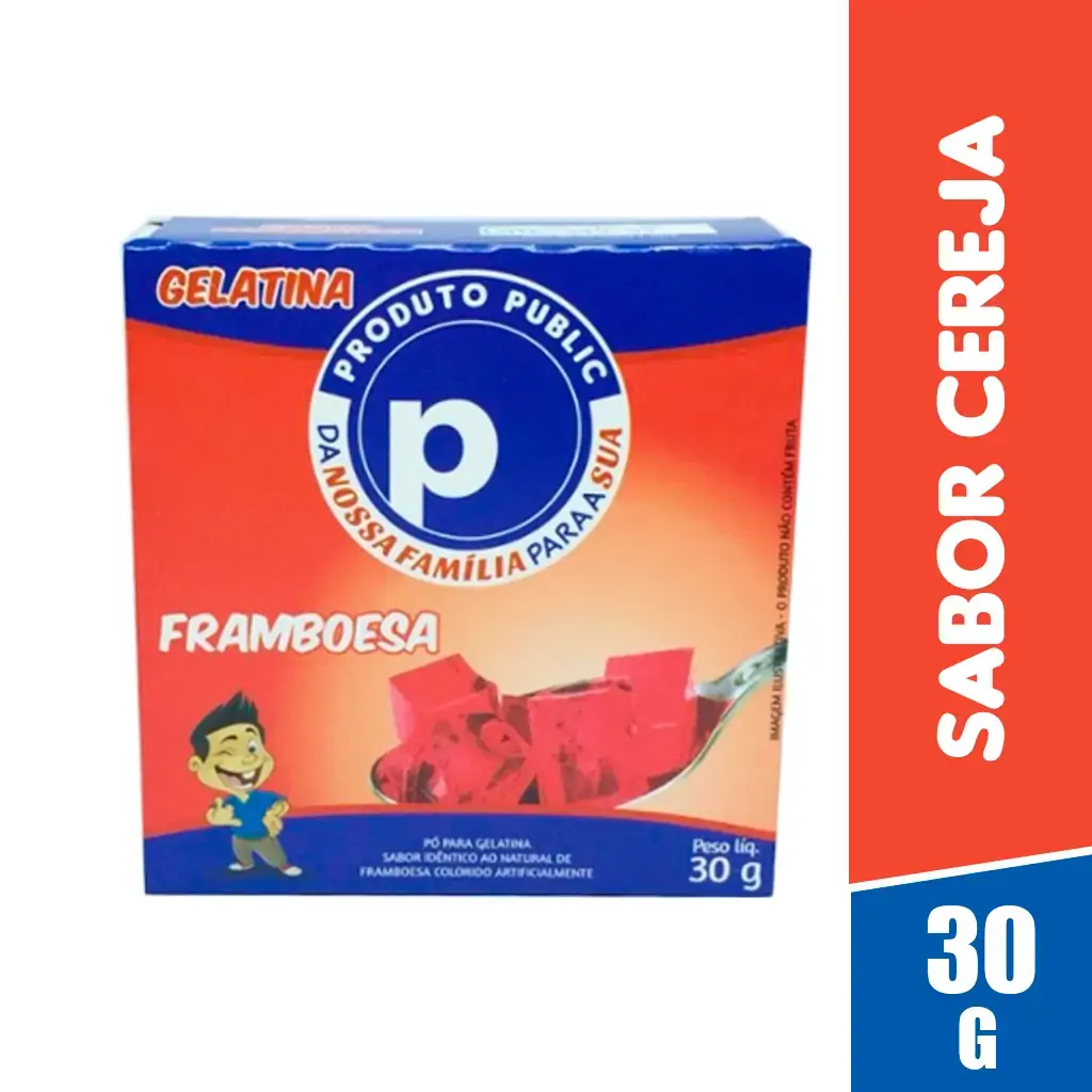 Gelatina Public 30g Framboesa