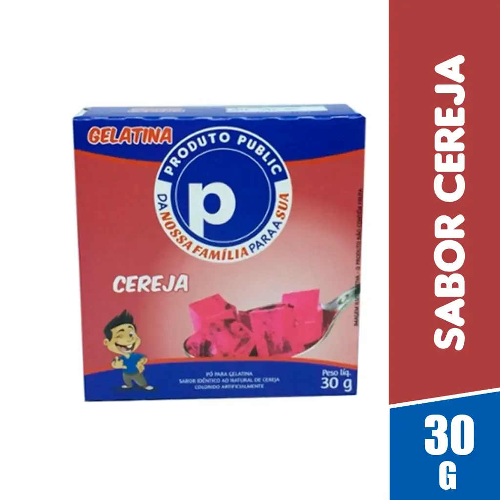 Gelatina Public 30g Cereja