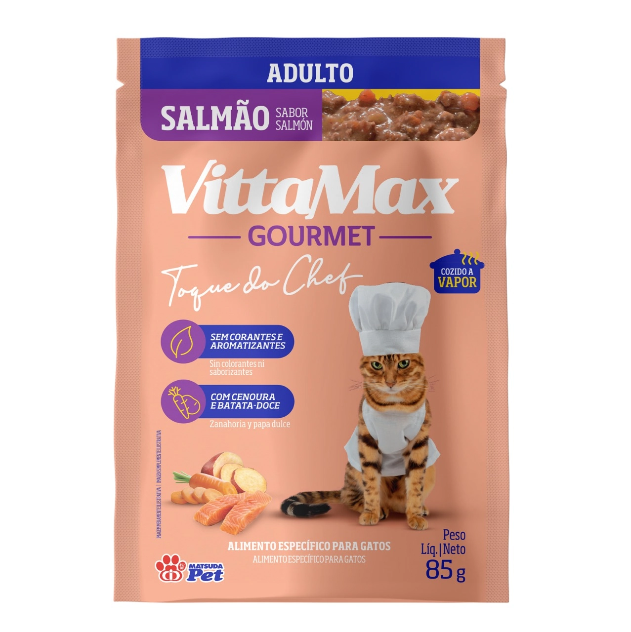 Sache Vit Gourmet P/gato Salmao 85g