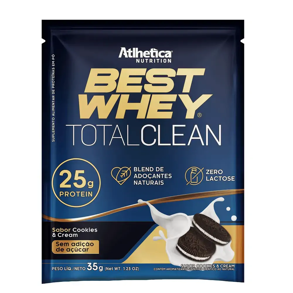Best Whey Total Clean Display C/ 15 Sachets De 35g Cookies Cream