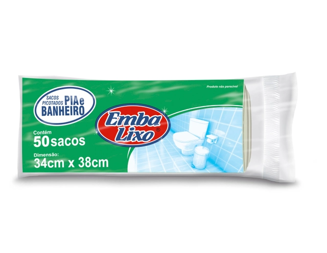 Saco Para Lixo Pia E Banheiro 4l Embalixo 50 Unidades