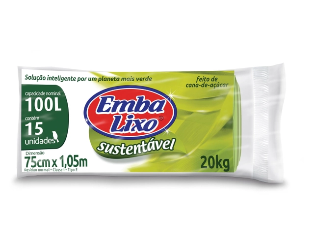 Saco De Lixo Embalixo Sustentável 100 Litros 290g