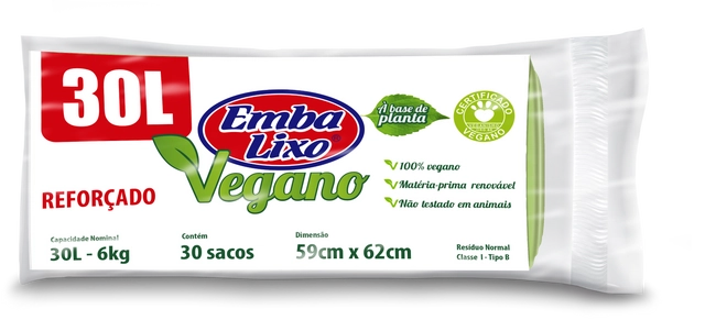 Saco De Lixo Embalixo Vegano Reforçado 30 Litros