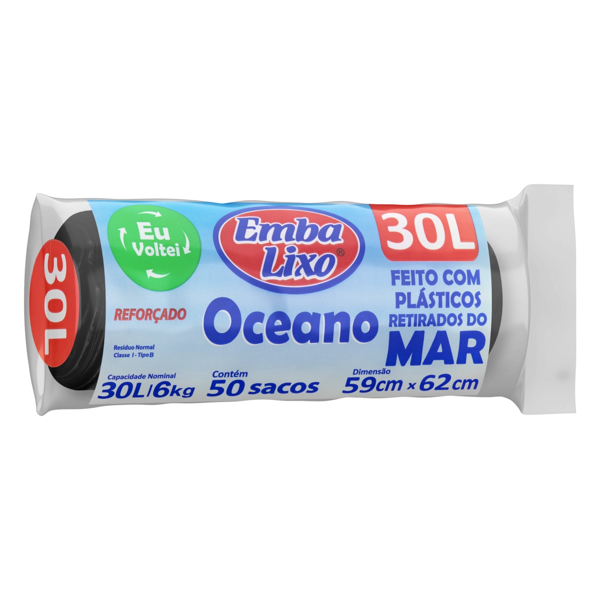 Saco Para Lixo Resistente 30l Embalixo 50un