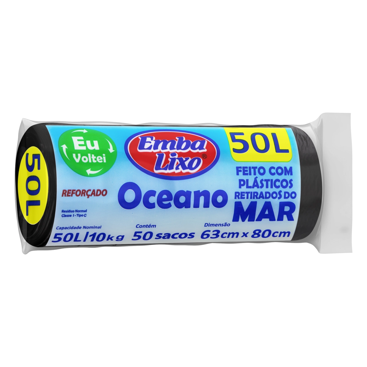 Saco Lixo Embalixo Oceano 50un 50l