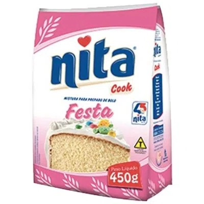 Mistura Para Bolo Festa Nita Cook Pacote 450g