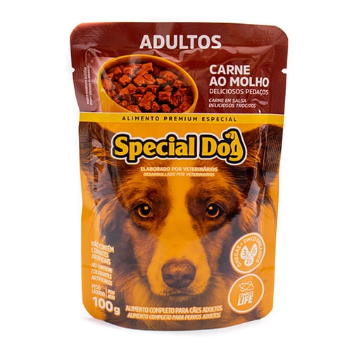 Special Dog Sache Carne Ao Molho Adulto 100 Gr