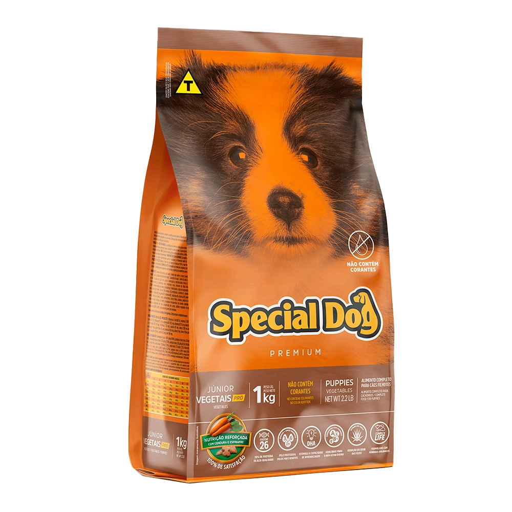 Racao Special Dog Junior Vegetais Pro 1kg