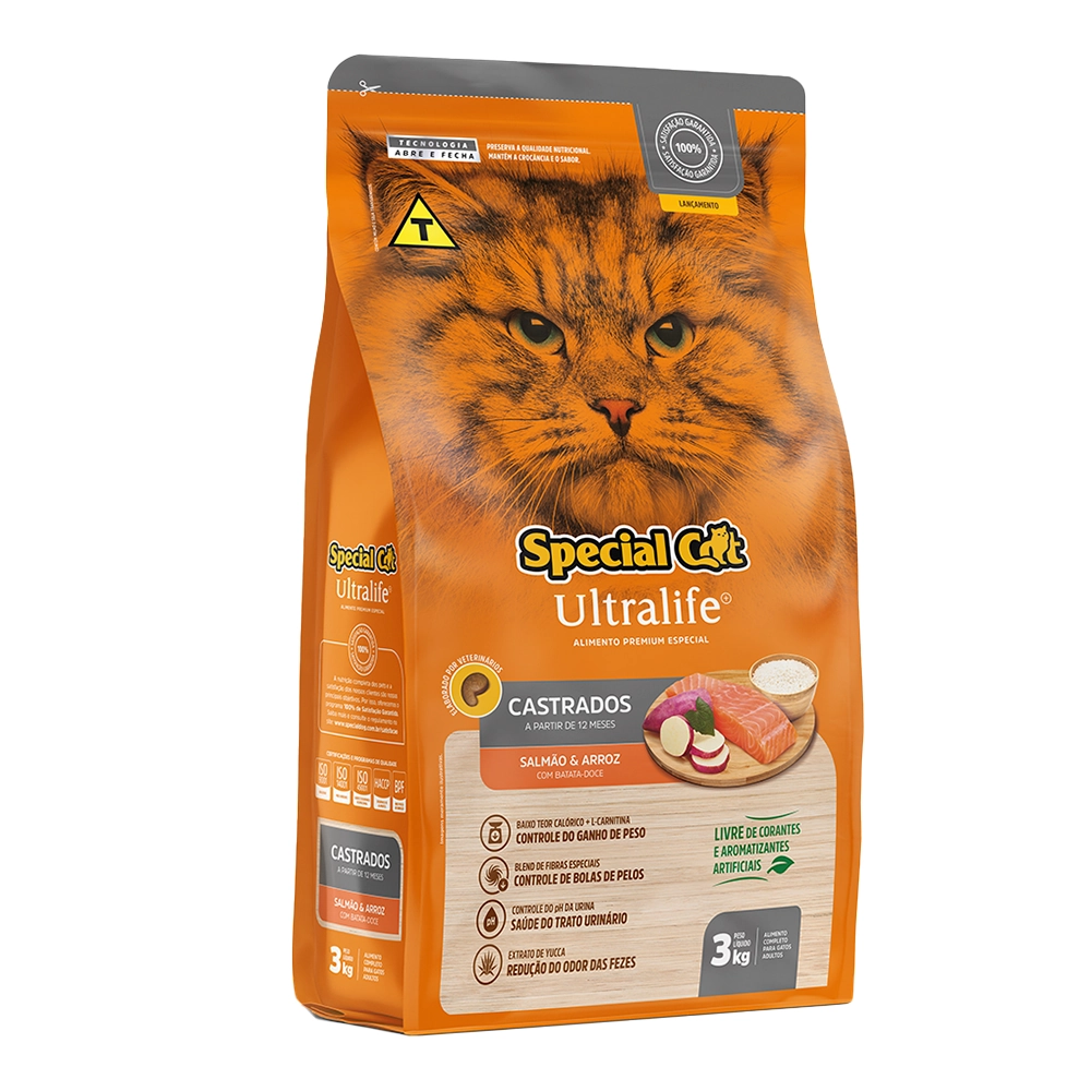 Special Cat Ultralife Castrad Salmao 3kg