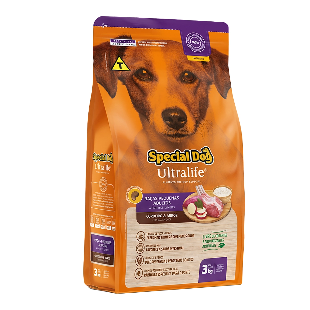 Special Dog Ultralife Ad Rac. Pq Cordeiro 3kg