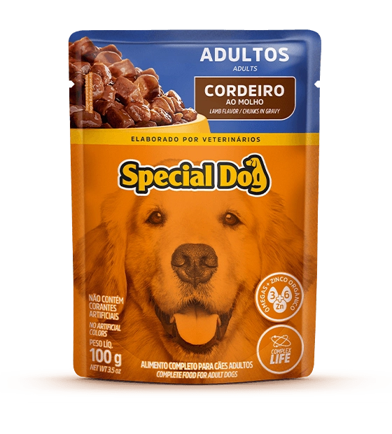 Special Dog Ultralife Sache Rac Peq Adultos Cordeiro100g