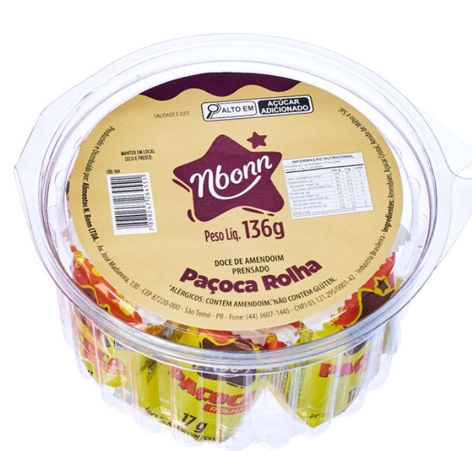 Doce Nbonn 136g Pacoca Rolha