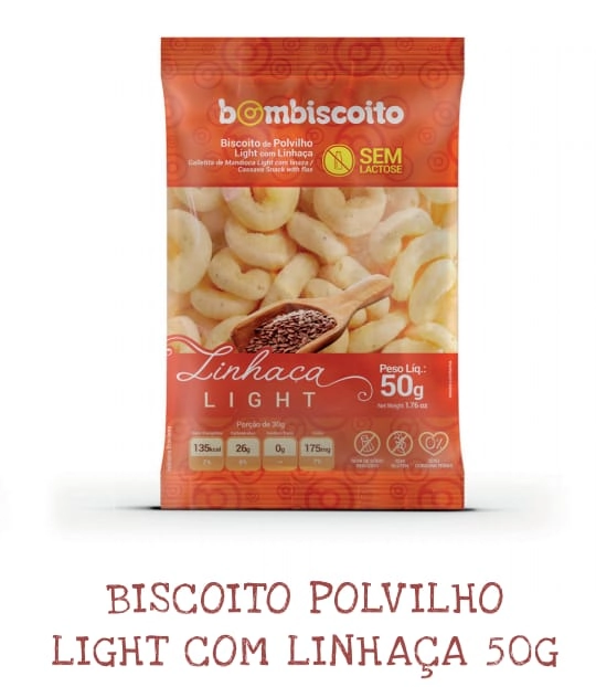 Biscoito Polv Light Com Linhaca 50gr