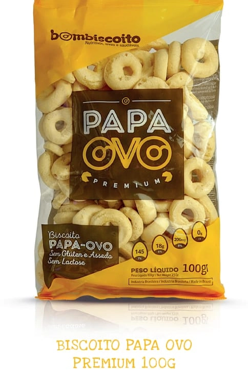 Bom B Biscoito Polvilho Papa Ovo 100g