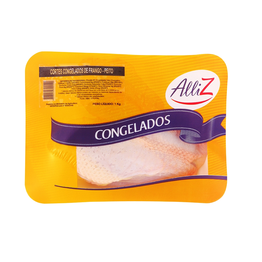 Peito De Frango Alliz 1kg Congelado Bdj