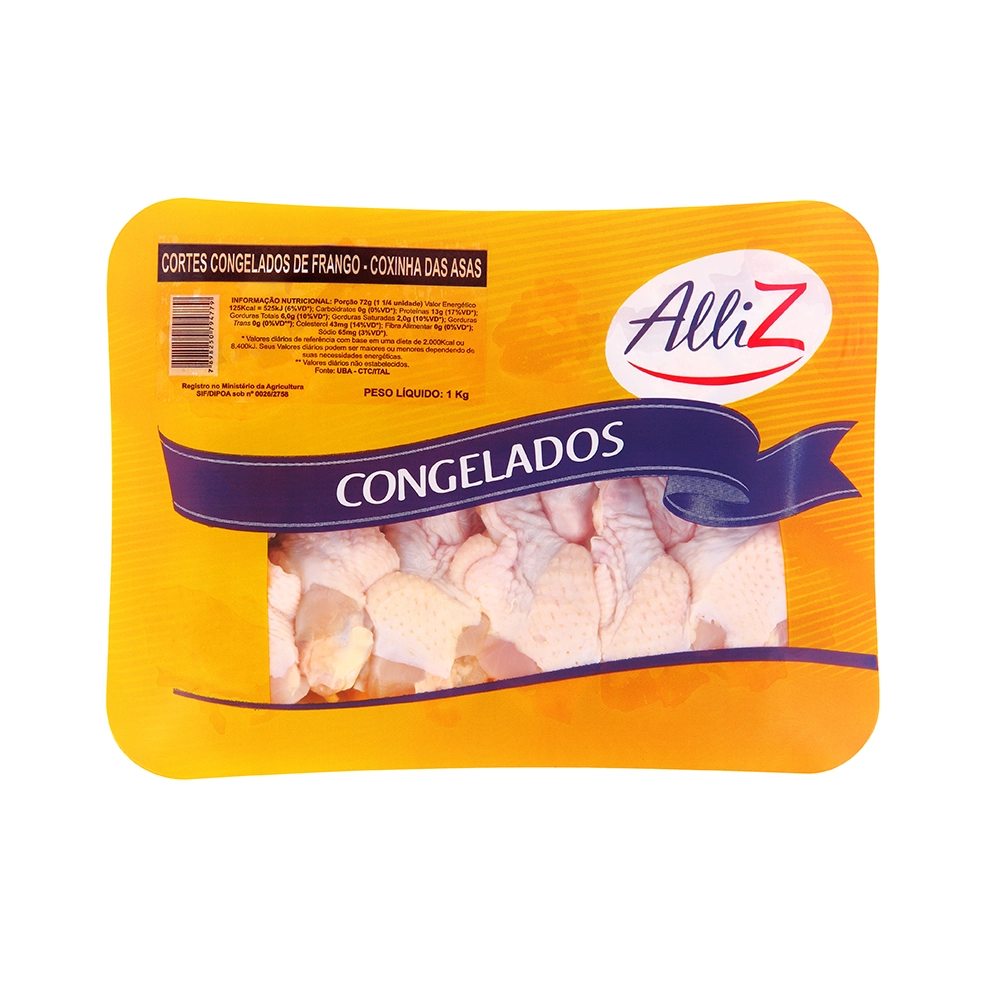 Coxinha Da Asa Alliz 1kg Congelada Bdj