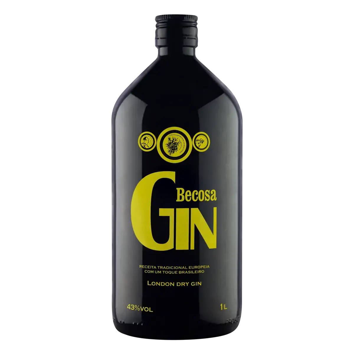 Gin London Dry Becosa Garrafa 1l