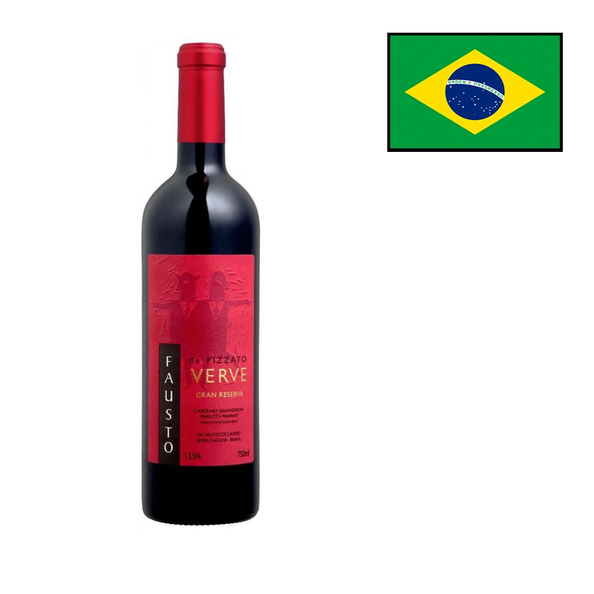 Vinho Nac Fausto Pizzato Verve Tto