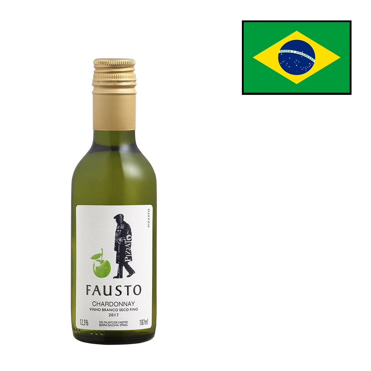 Vinho Fausto Chardonnay 187ml