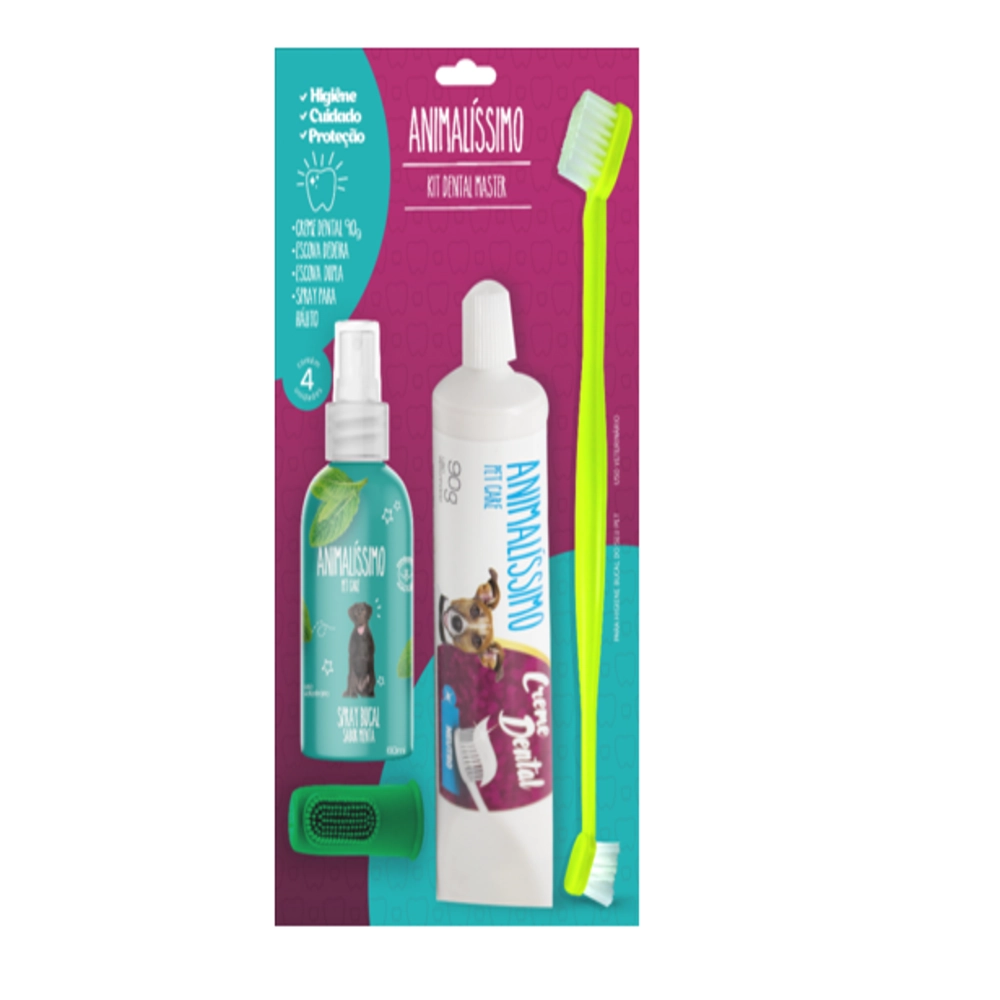 Kit Animalissimo Dental Master Menta Un