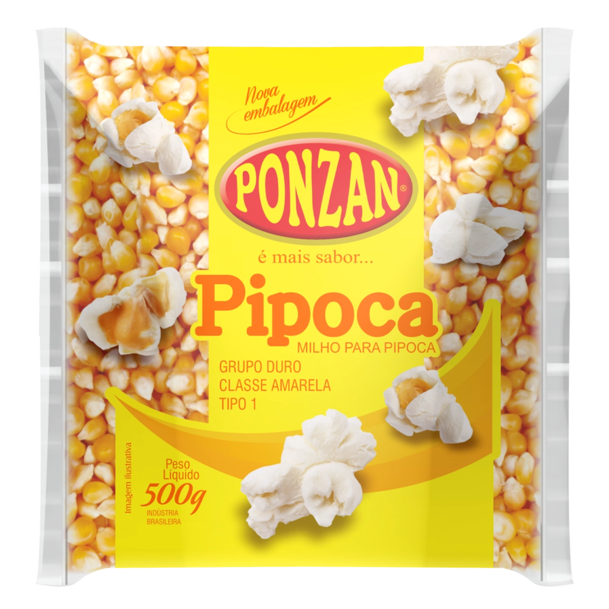 Pipoca 500g Ponzan Nacional