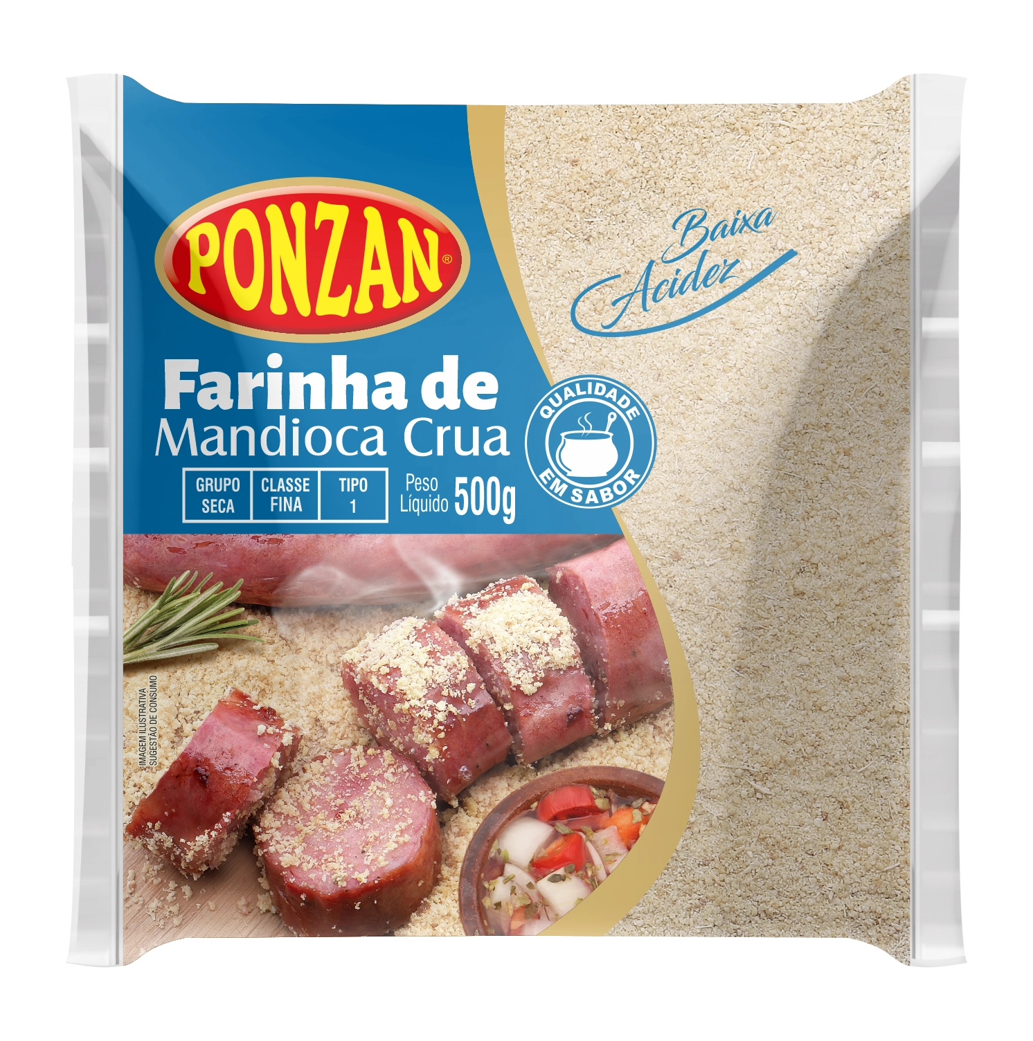Farinha Mandioca Ponzan 500g