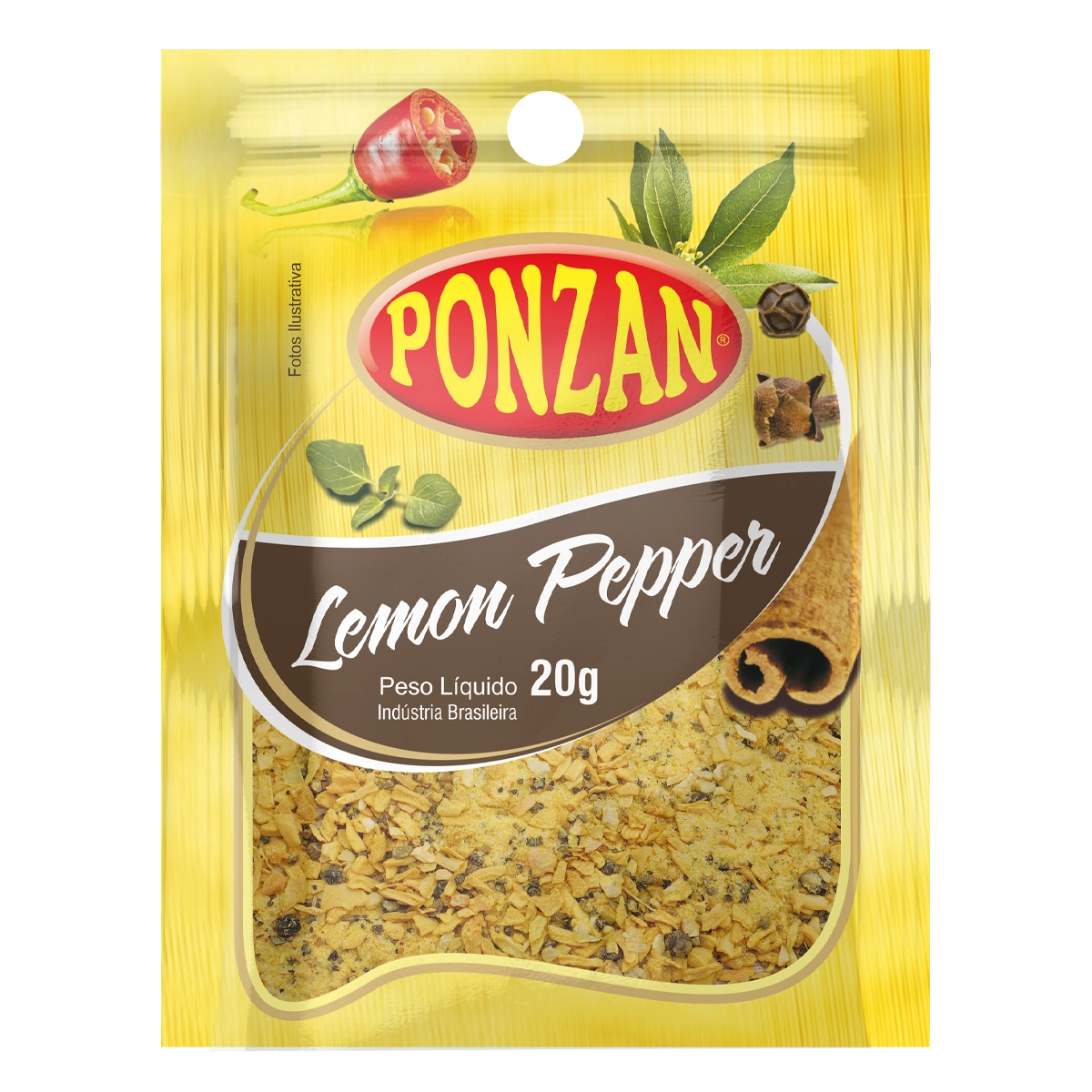 Lemon Pepper Ponzan Pacote 20g