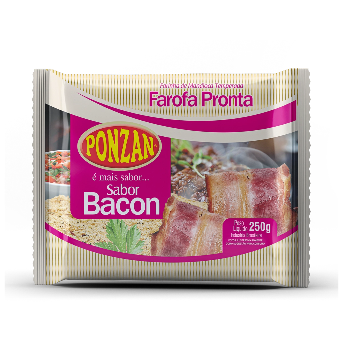 Farofa Bacon 250g Ponzan