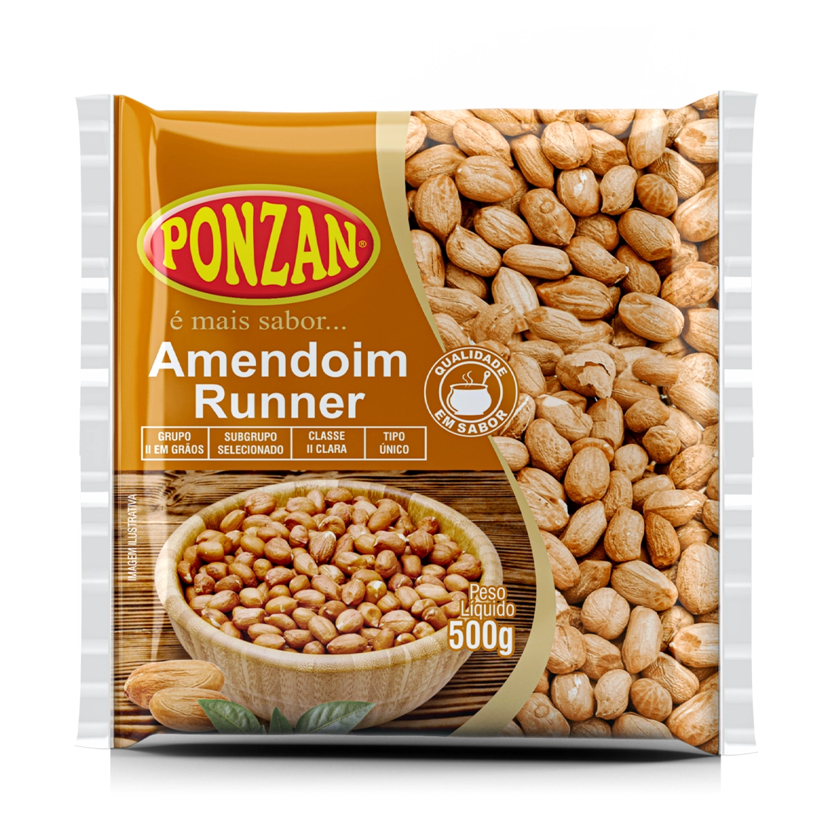 Amendoim Cru Ponzan 500g Runner