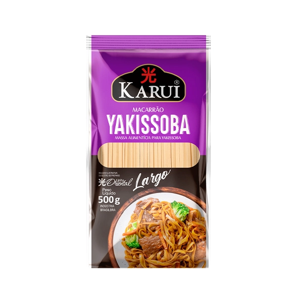 Macarrao Yakissoba Largo 500g Karui