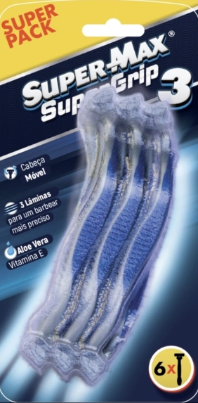 Ap Barba Super Max3 Super Grip Azul 6un