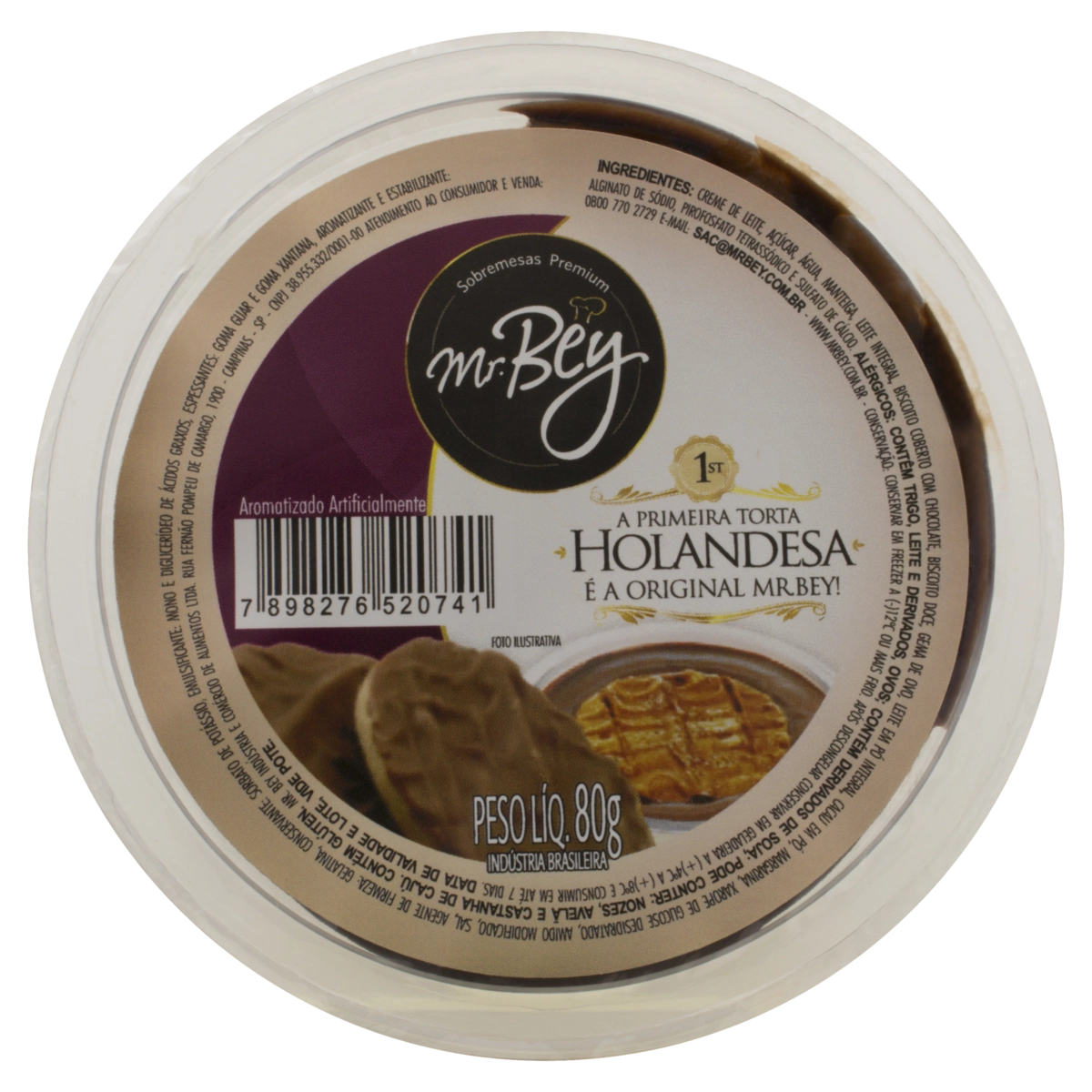 Torta Holandesa Congelada Mr. Bey Pote 80g