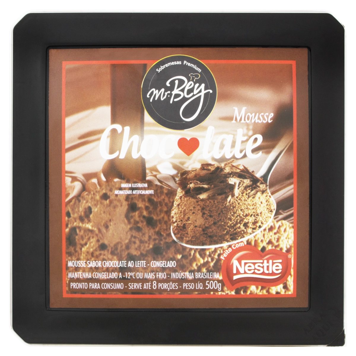 Mousse Congelado Chocolate Mr. Bey Pote 500g