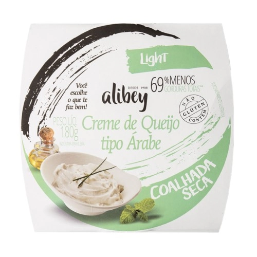 Creme De Queijo Coalhada Seca árabe Light Alibey Pote 180g