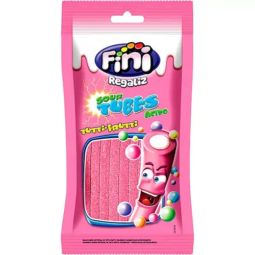 Doce Balas Fini Tubes Muppets 80g Cx C/ 12