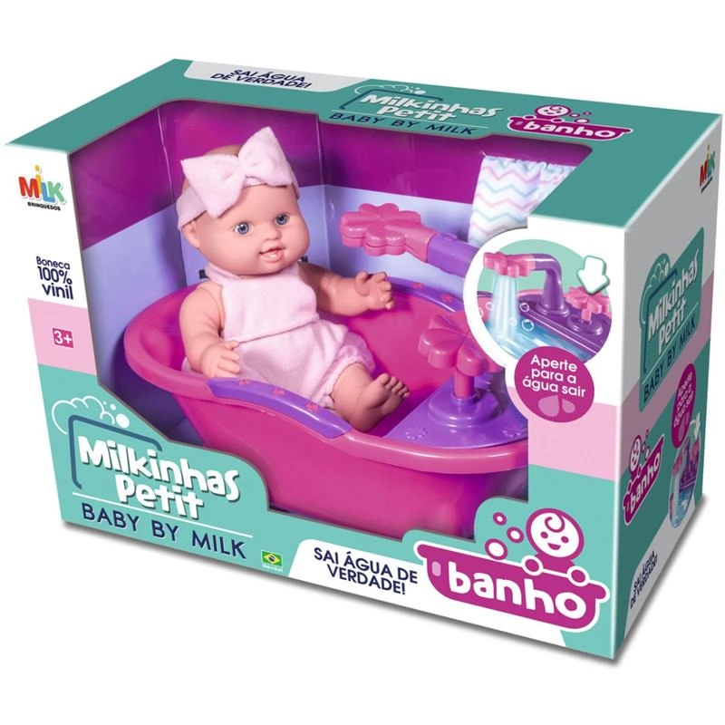Boneca Milk Milkinhas Petit Banho 425