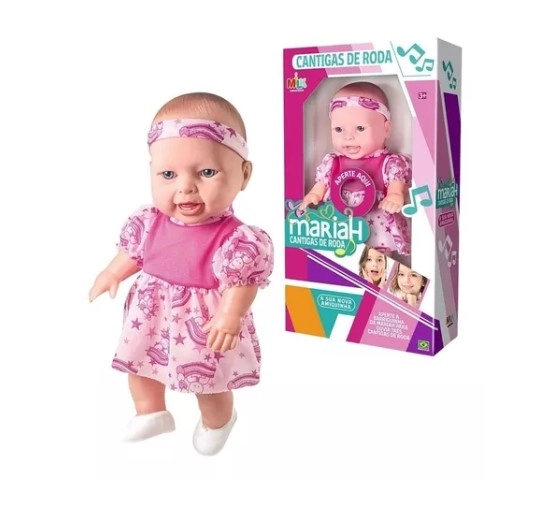 Boneca Milk Mariah Cantigas De Roda Com 33cm
