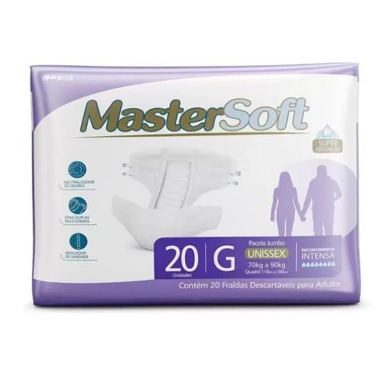 Fralda Desc Geriatrica Master Soft Unisex G C/20