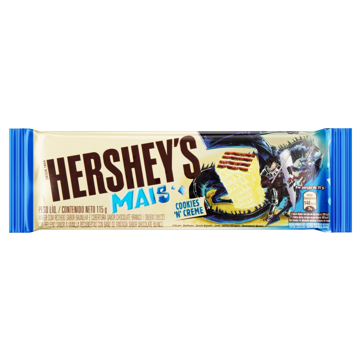 Wafer Cookies N Creme Hersheys Mais Pacote 115g