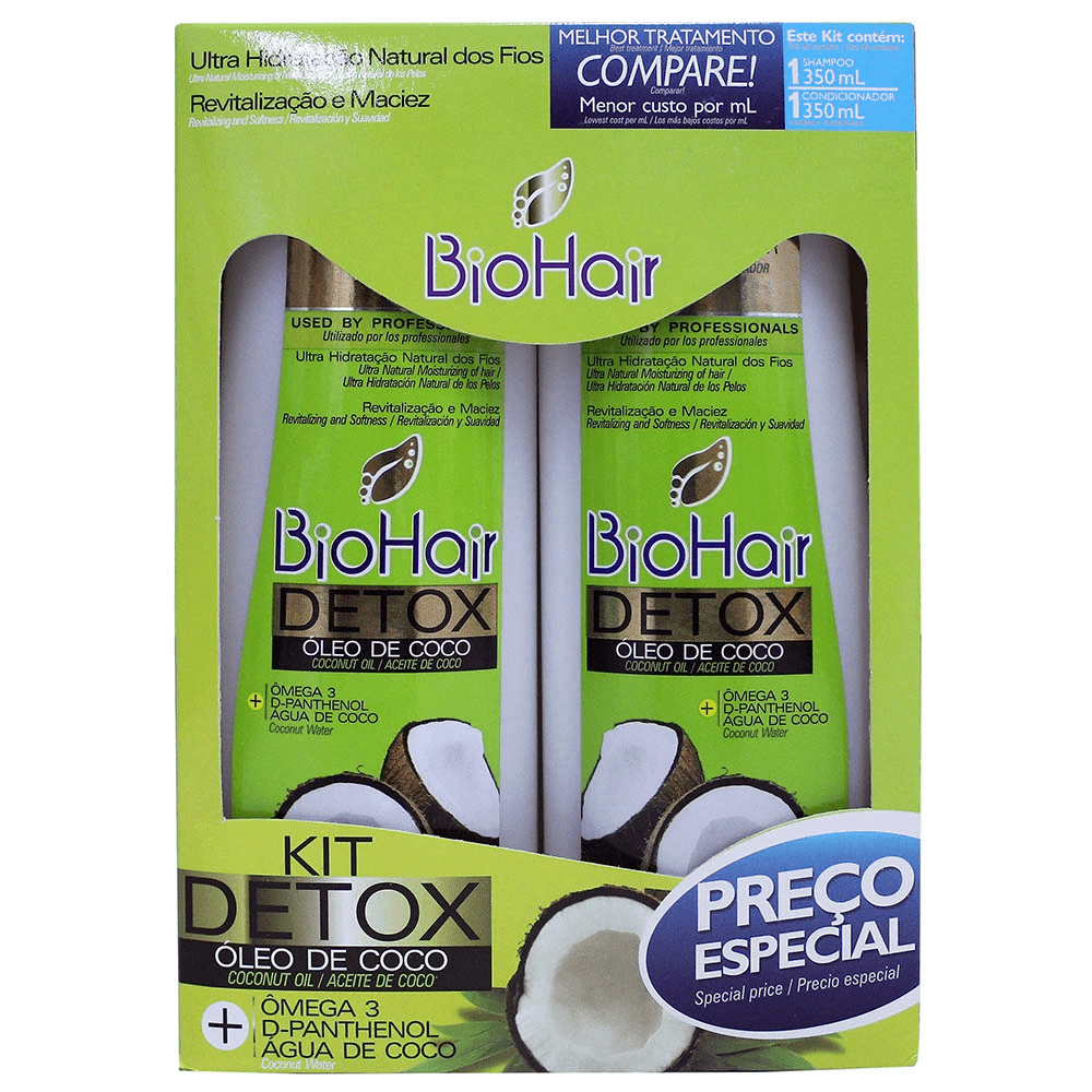 Kit Bio Hair Sh Cond 2x350ml Oleo Coco