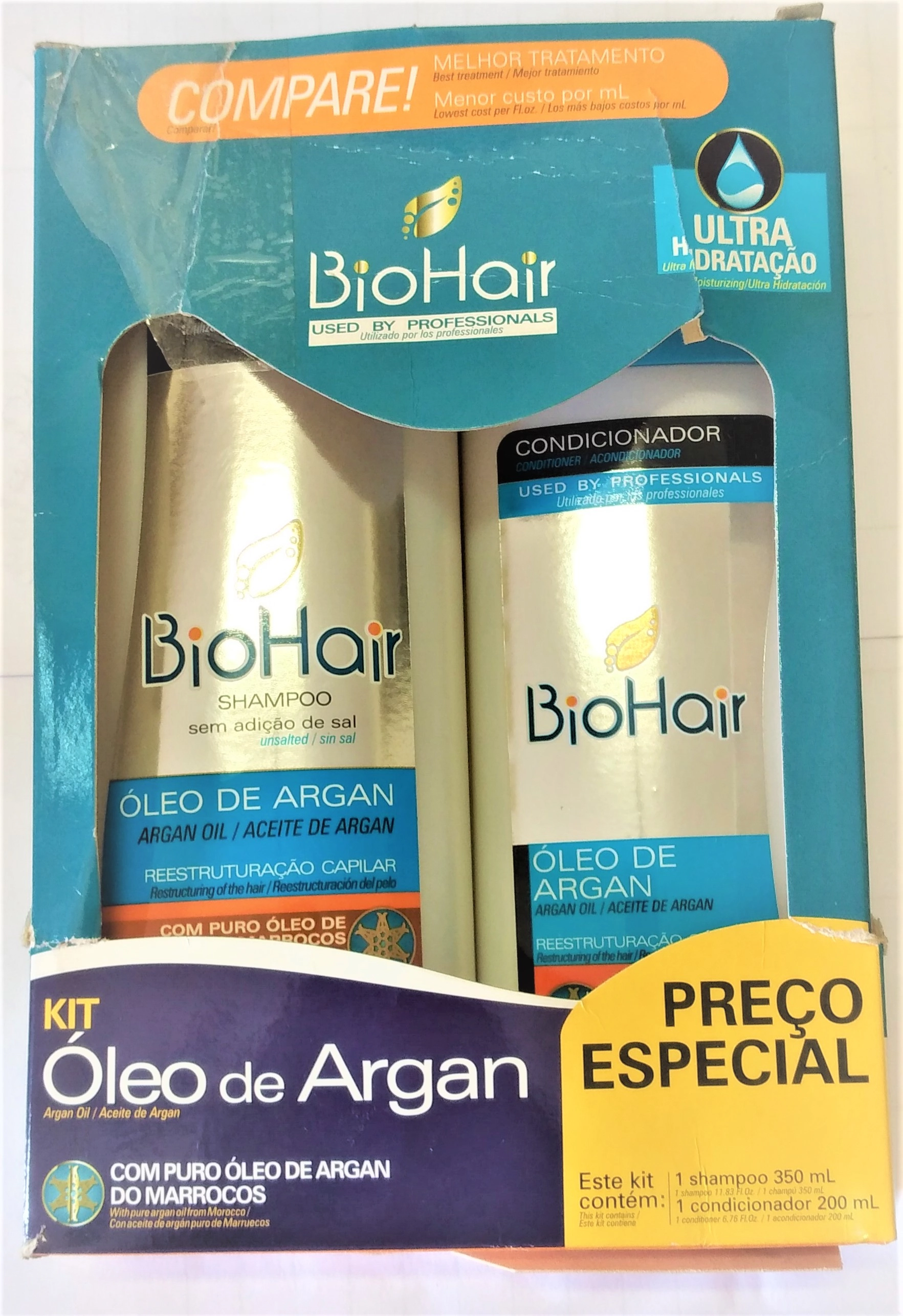 Kit Bio Hair Sh Cond 2x350ml Oleo Argan