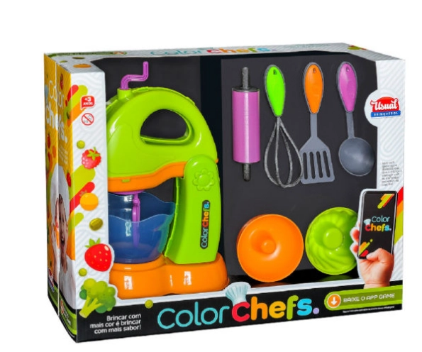 Brinquedo Color Chefs Kit Batedeira Usual