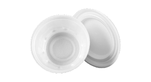 Prato Ultra Isopor Fundo Redonda 300ml 50un