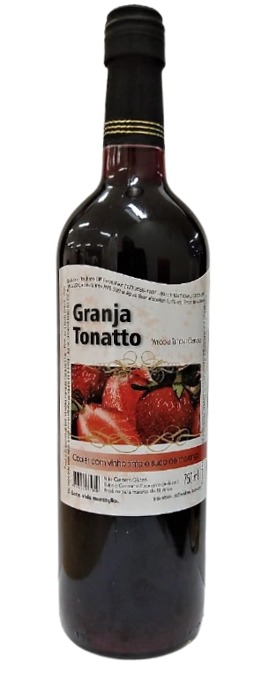 12x750ml Cooler De Morango Granja Tonatto